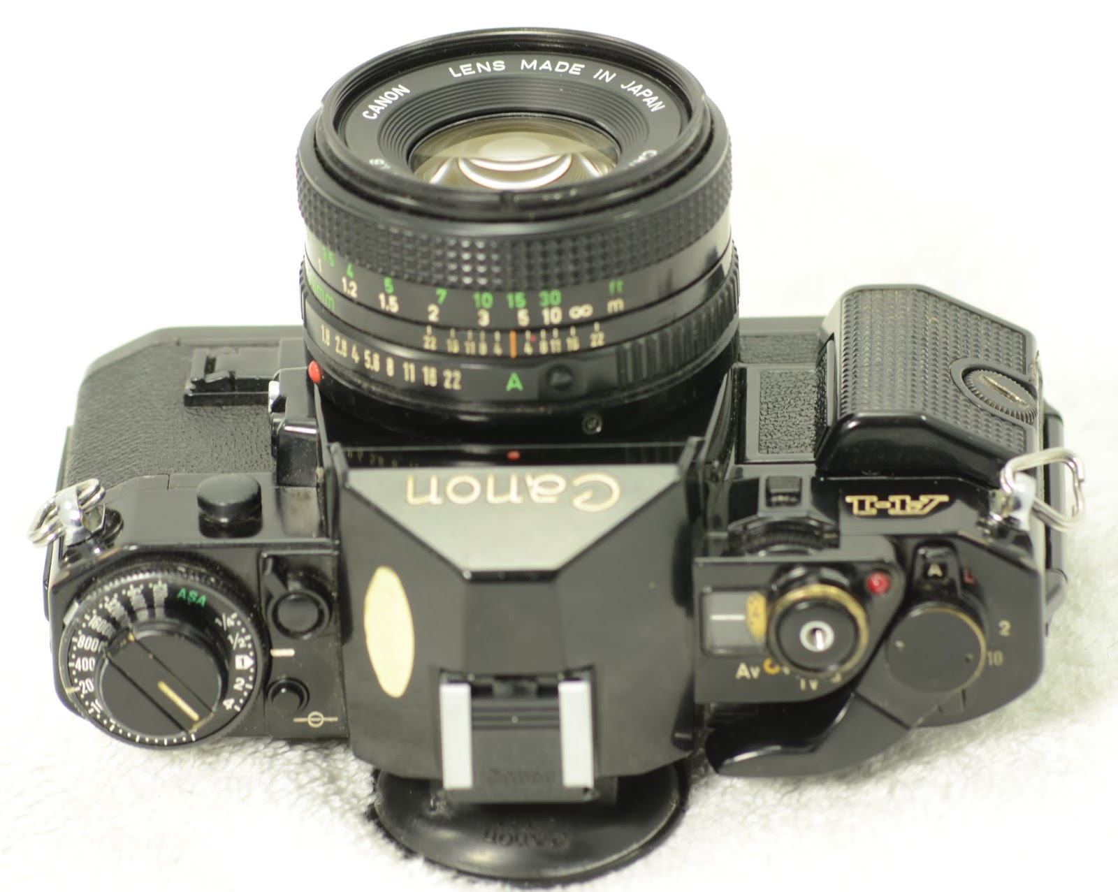 Vintage Camera House Canon A1 kit with 2 lenses