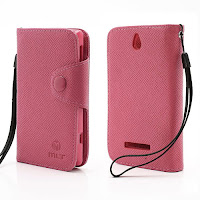 Leather Case Wallet Credit Card Slot Sony Xperia E C1504 C1505, E Dual C1604 C1605 - Magenta Leather Case Wallet Credit Card Slot Sony Xperia E C1504 C1505, E Dual C1604 C1605 - Magenta