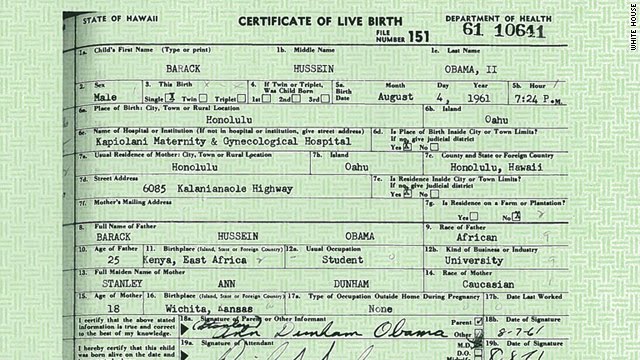 the michigan silverback obamas birth certificate released joke birth certificate