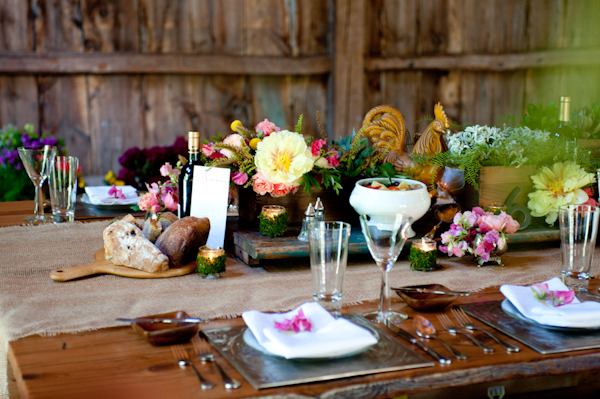 The centerpiece distressed wooden planks and 