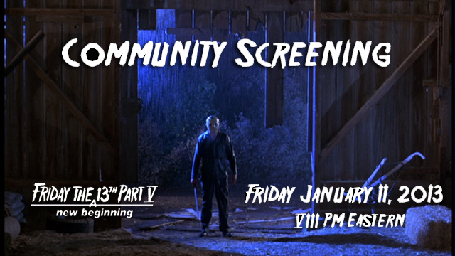 Community Screening: Friday The 13th - A New Beginning