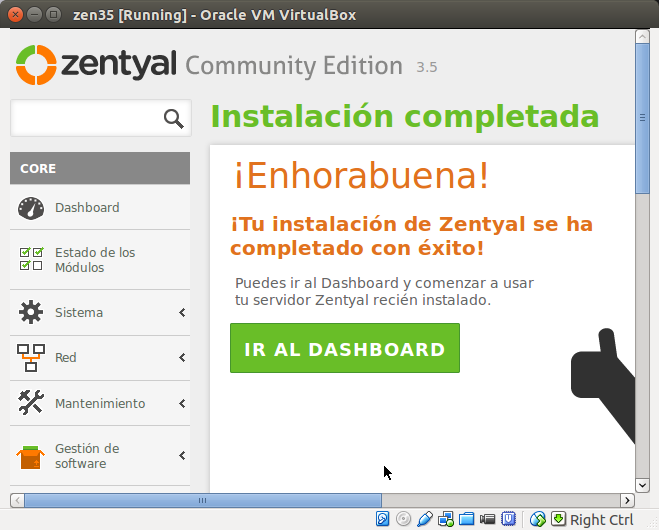 DriveMeca instalando Zentyal 3.5 paso a paso