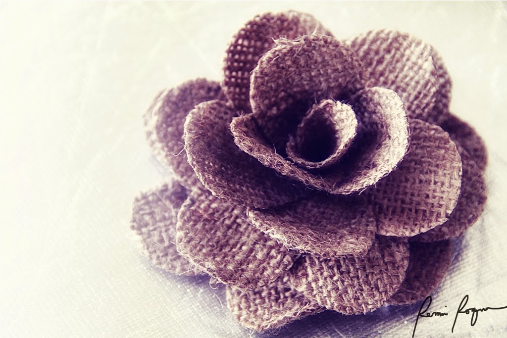 DIY How To Make Burlap Roses Reduce. Reuse. Recycle. Replenish. Restore.