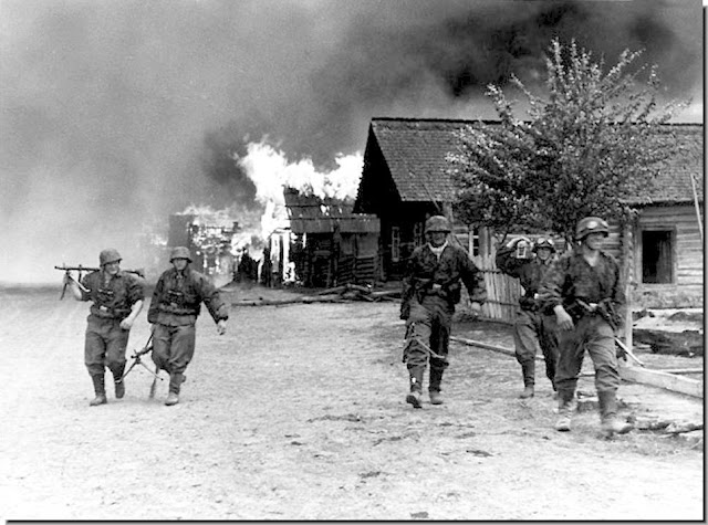 Scorched Earth Policy Ostfront burn  Russian village