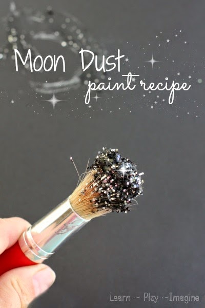 How to make moon dust paint for an art project that is out of this world!