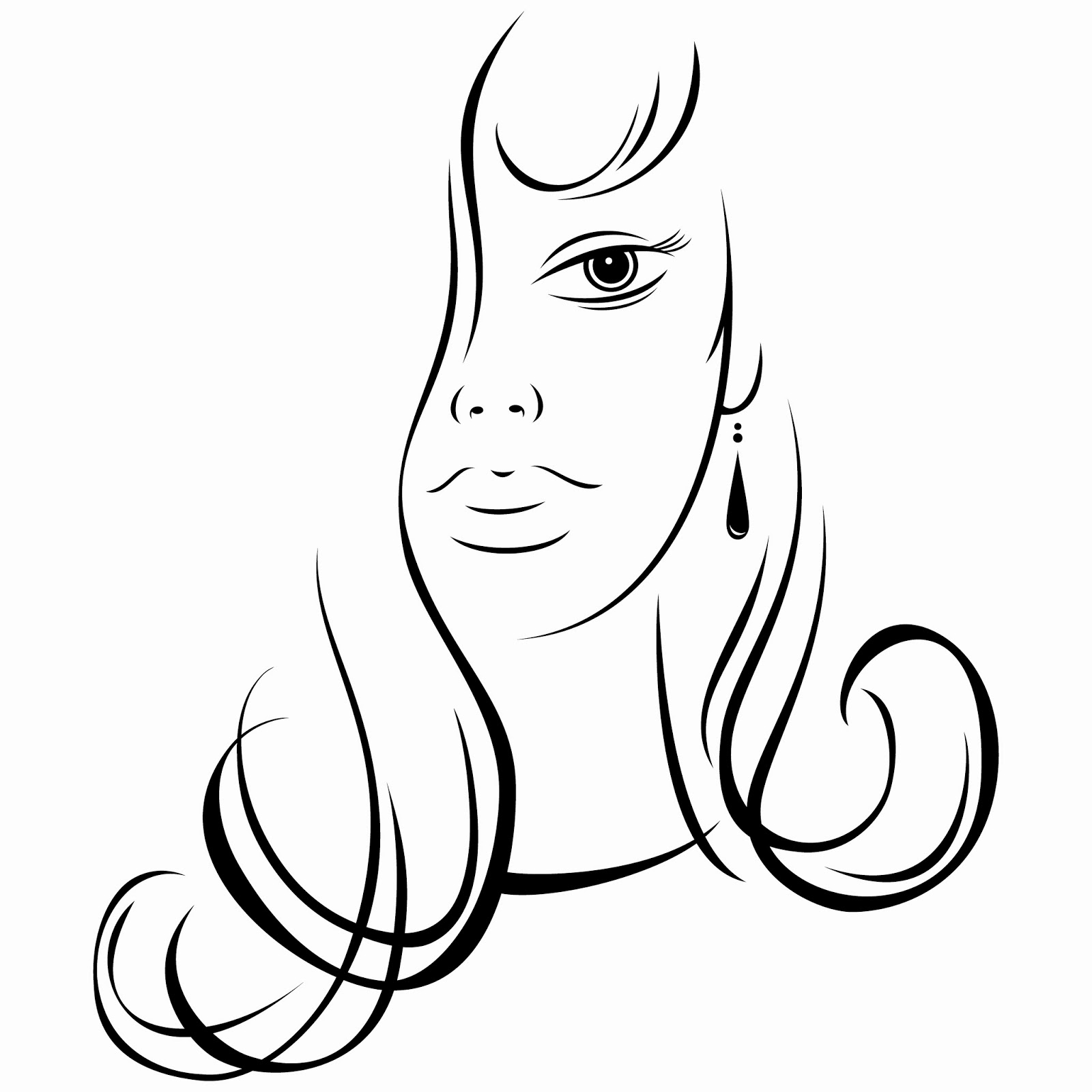 Download FREE EPS Design Graphic Art Vector Illustration: Sketch of young woman face on white background. Vector illustration clip-art design element save in 8 eps Download FREE EPS Design Graphic Art Vector Illustration: Ink sketch of young woman beautiful face on white background. Vector illustration clip-art design element save in 8 eps