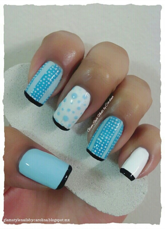 Glam Style Nails by Carolina Fondant Cake Nail Art Inspiration Day 13
