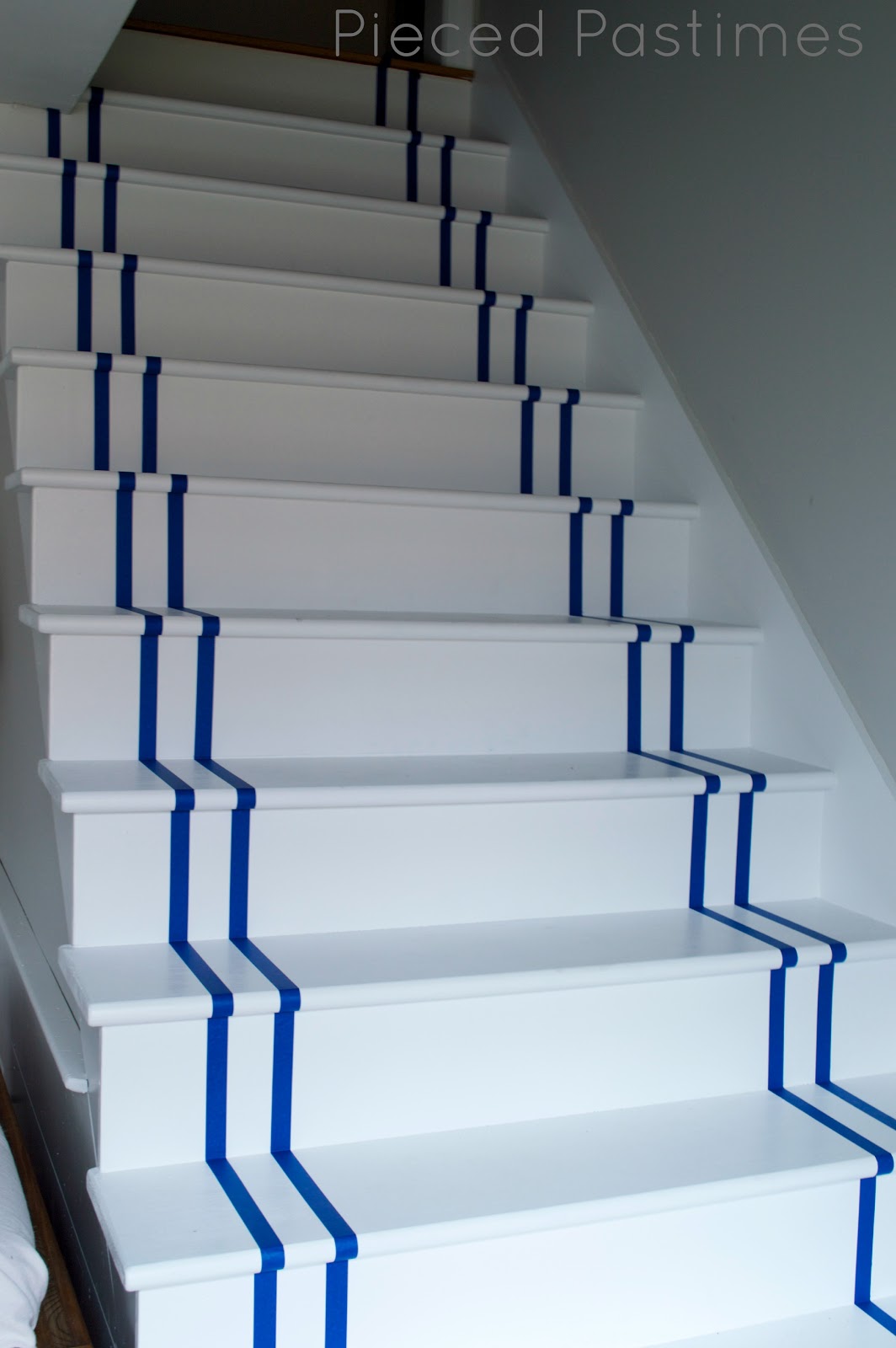 Pieced Pastimes DIY Painted Stair Runner