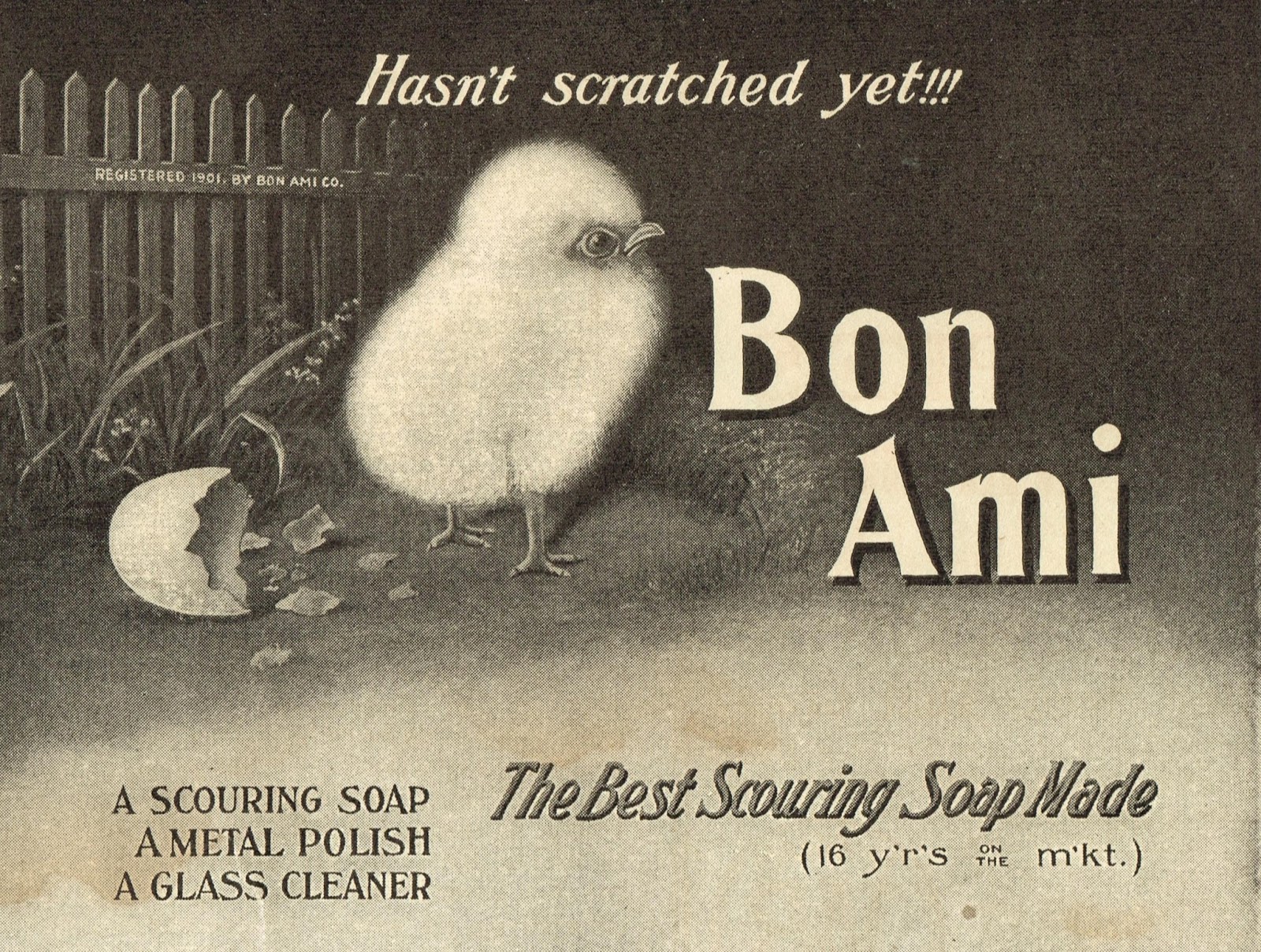 Antique Graphics Wednesday 1900's Bon Ami Advertisements Knick of Time