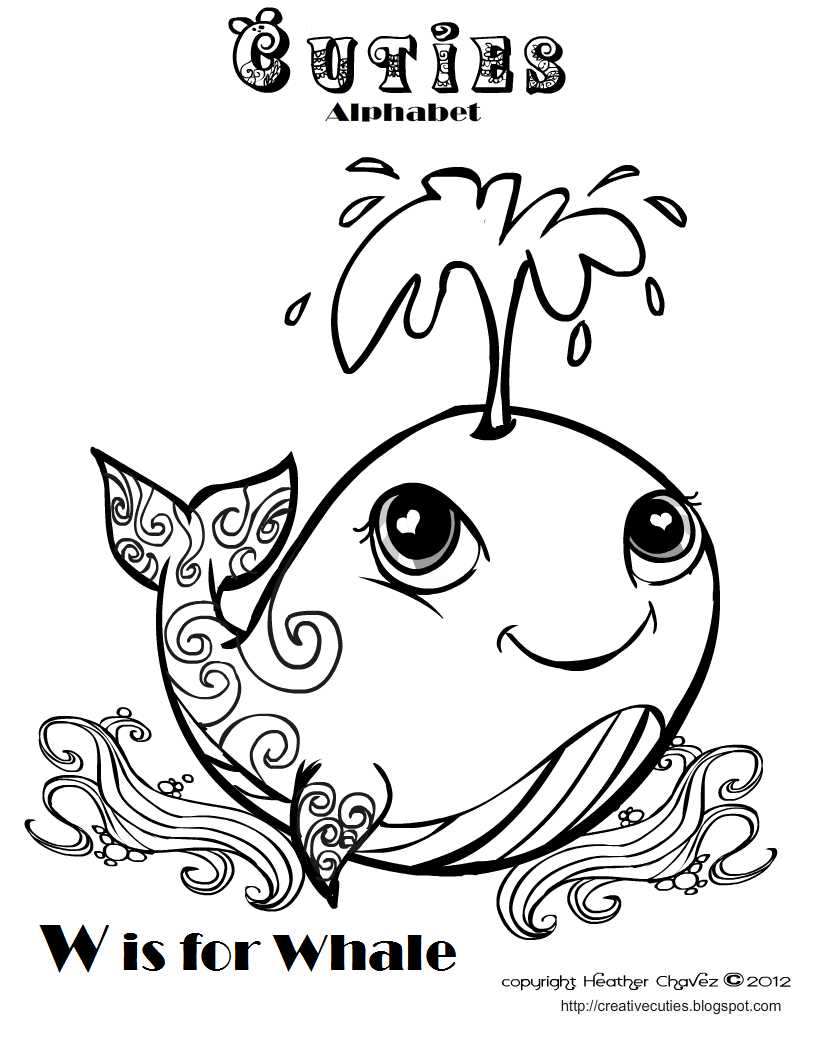 Quirky Artist Loft: 'Cuties' Free Animal Coloring Pages
