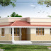 Kerala style 2 bedroom small villa in 740 sq.ft.