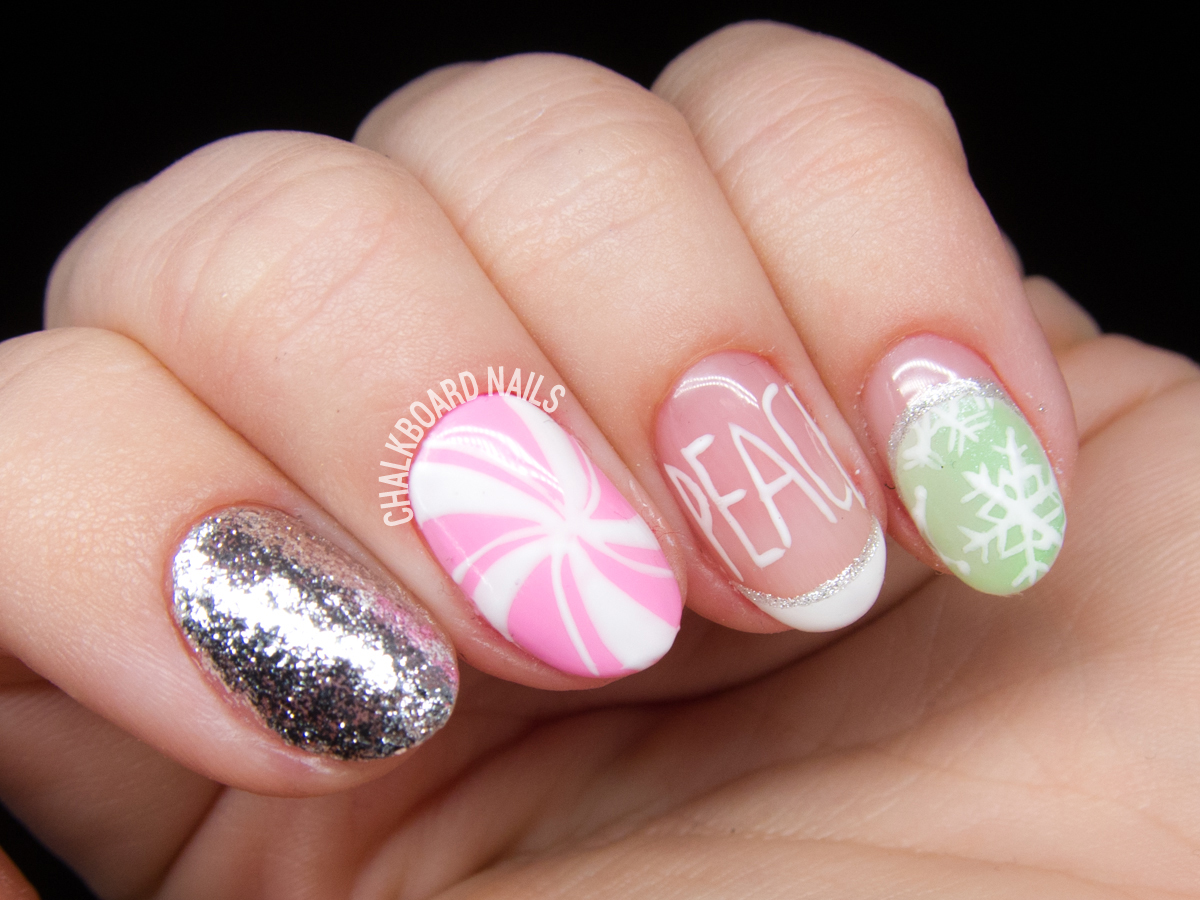 It's a Marshmallow World in the Winter! Chalkboard Nails Nail Art Blog
