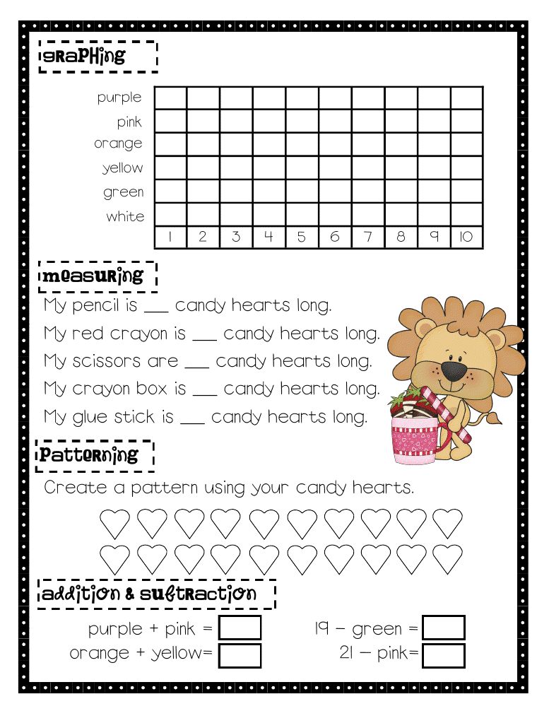 Lory's 2nd Grade Skills: Candy Heart Math