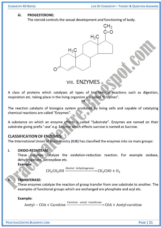 life-of-chemistry-theory-and-question-answers-chemistry-12th