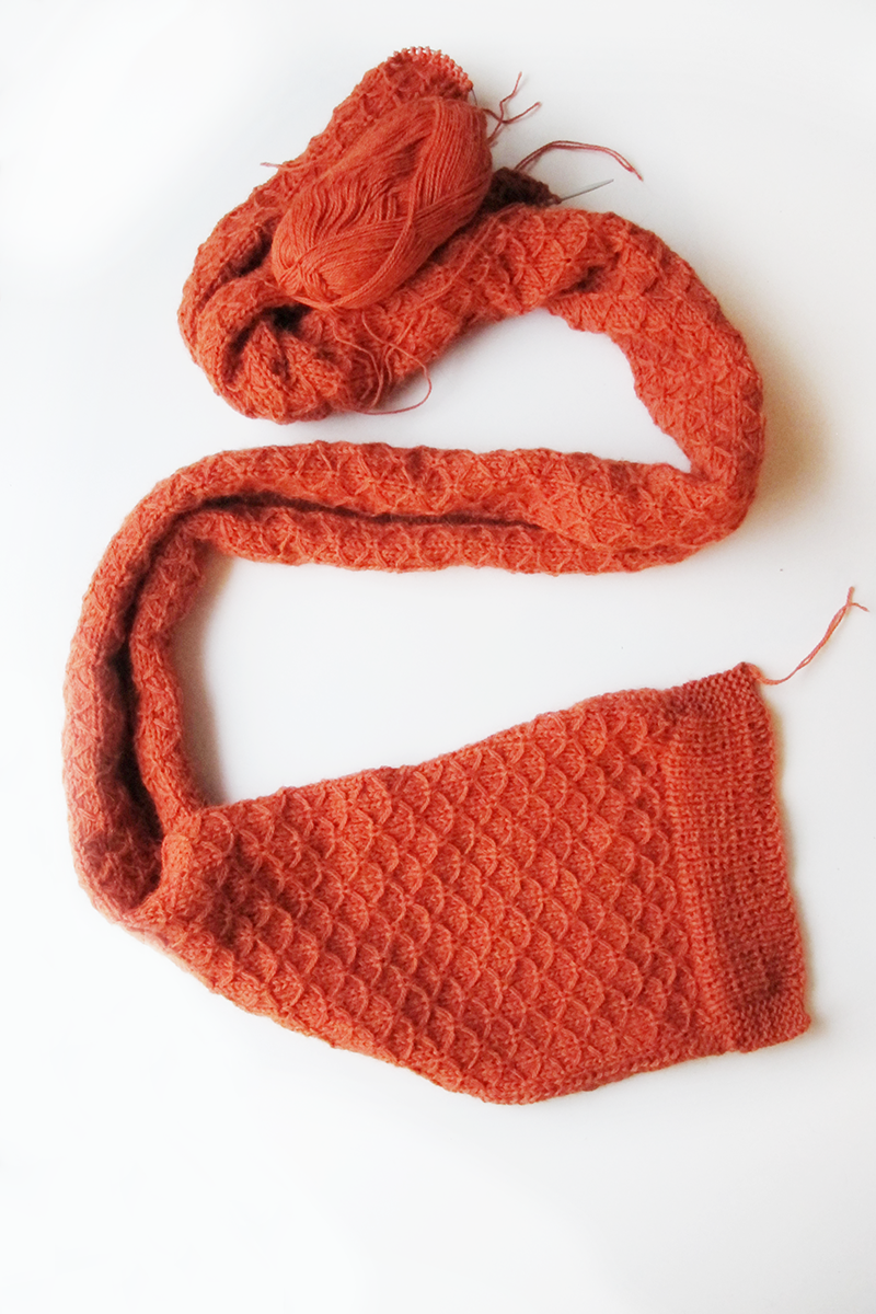 Saving A Curling Scarf.