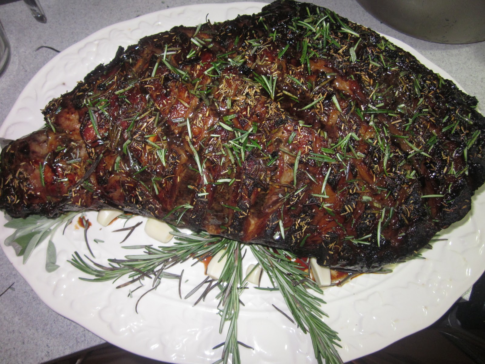 Chef Pasha's Kitchen Leg of Lamb with Honey Rosemary Marinade(BoneIn