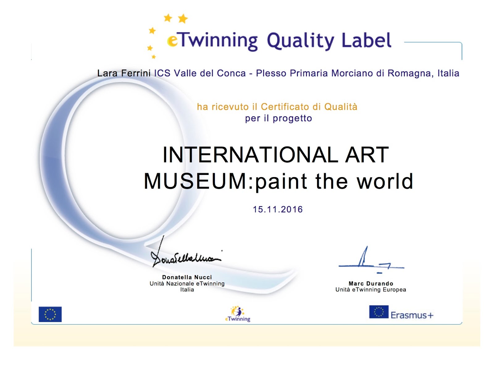 eTwinning Quality Label 2