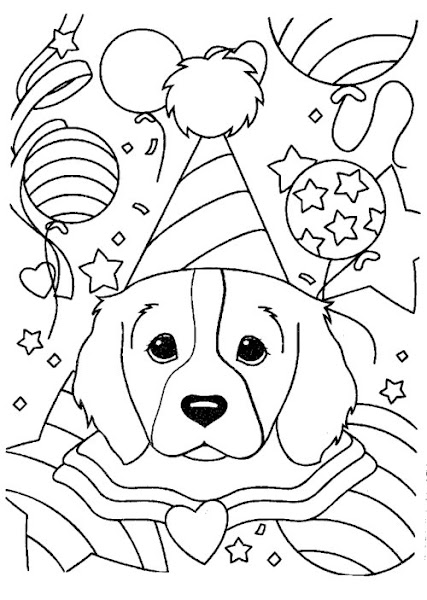 Lisa Frank Dog Coloring Pages Printable