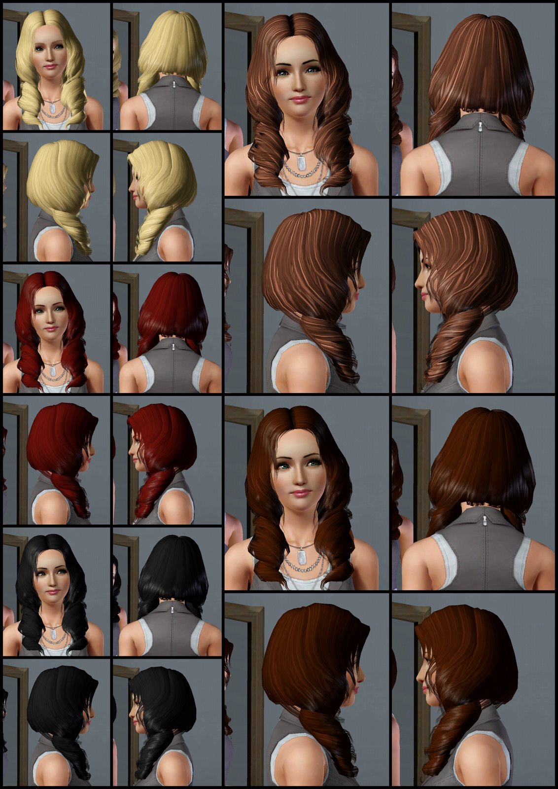 The Sims 3 Store Hair Showroom Dramatic Curls