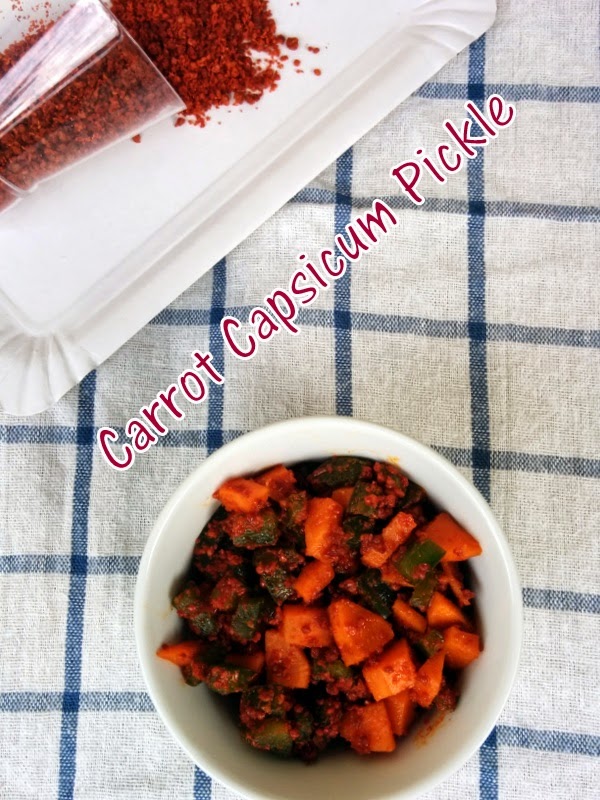 Carrot Capsicum Pickle