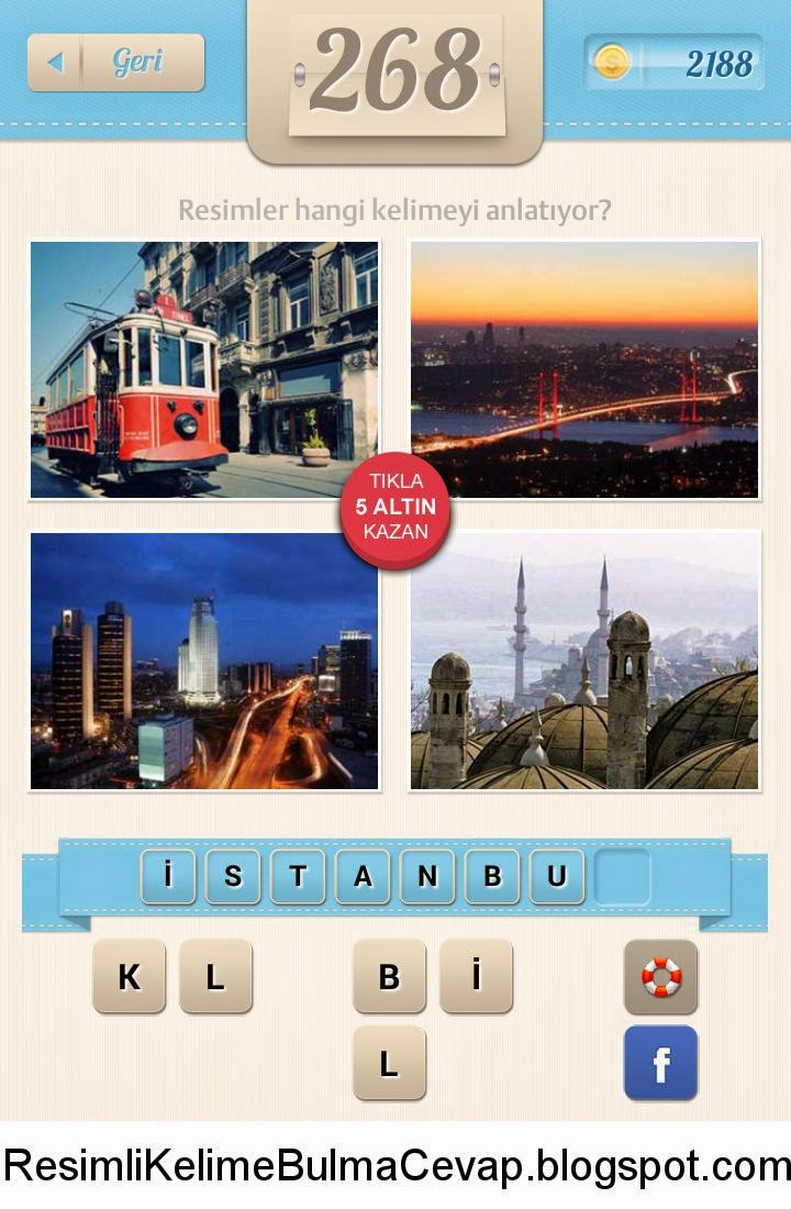 Resimli Kelime Bulmaca Oyunu Cevaplari Tramvay Taksim Istiklal Fsm Kopru Bogazici Kopru Yuksek Binalar Cami Kubbe 268 Cevabi