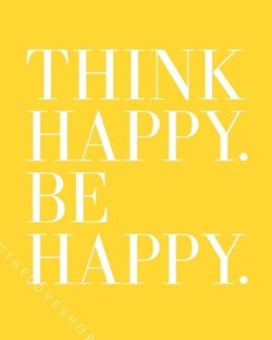 think happy