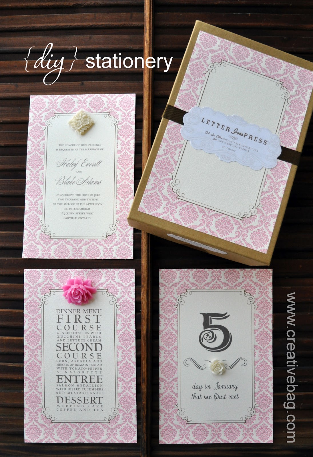 the creative bag blog {diy} stationery inspiration using our