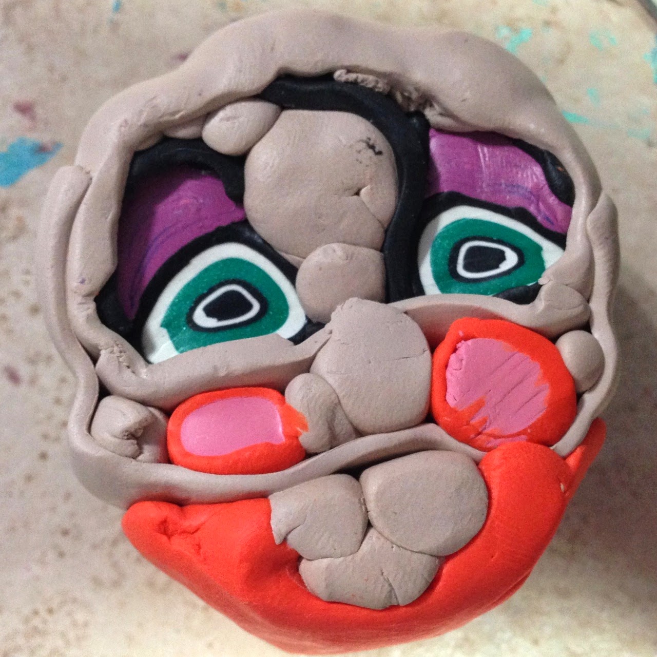 For the love of How I Learned to make Face Cane using Polymer Clay