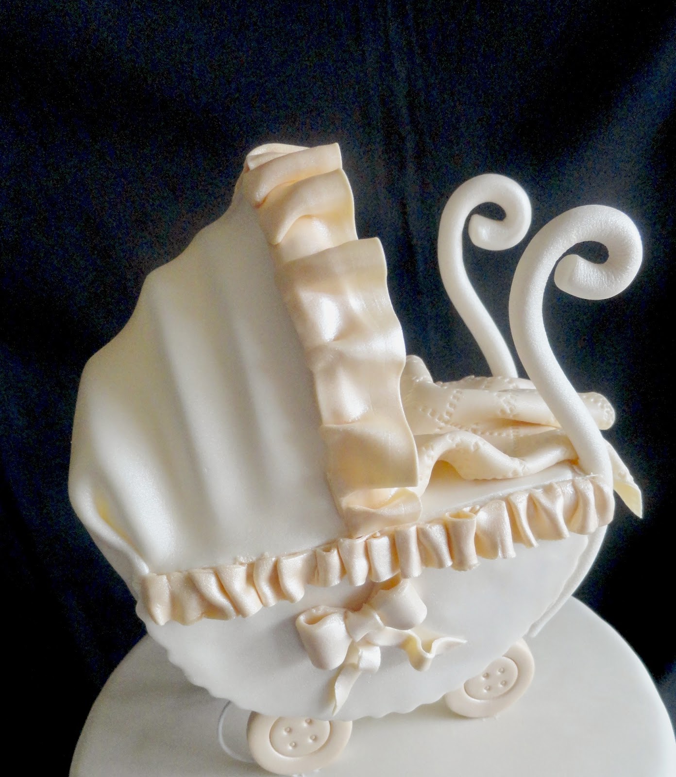 how to make a baby carriage cake