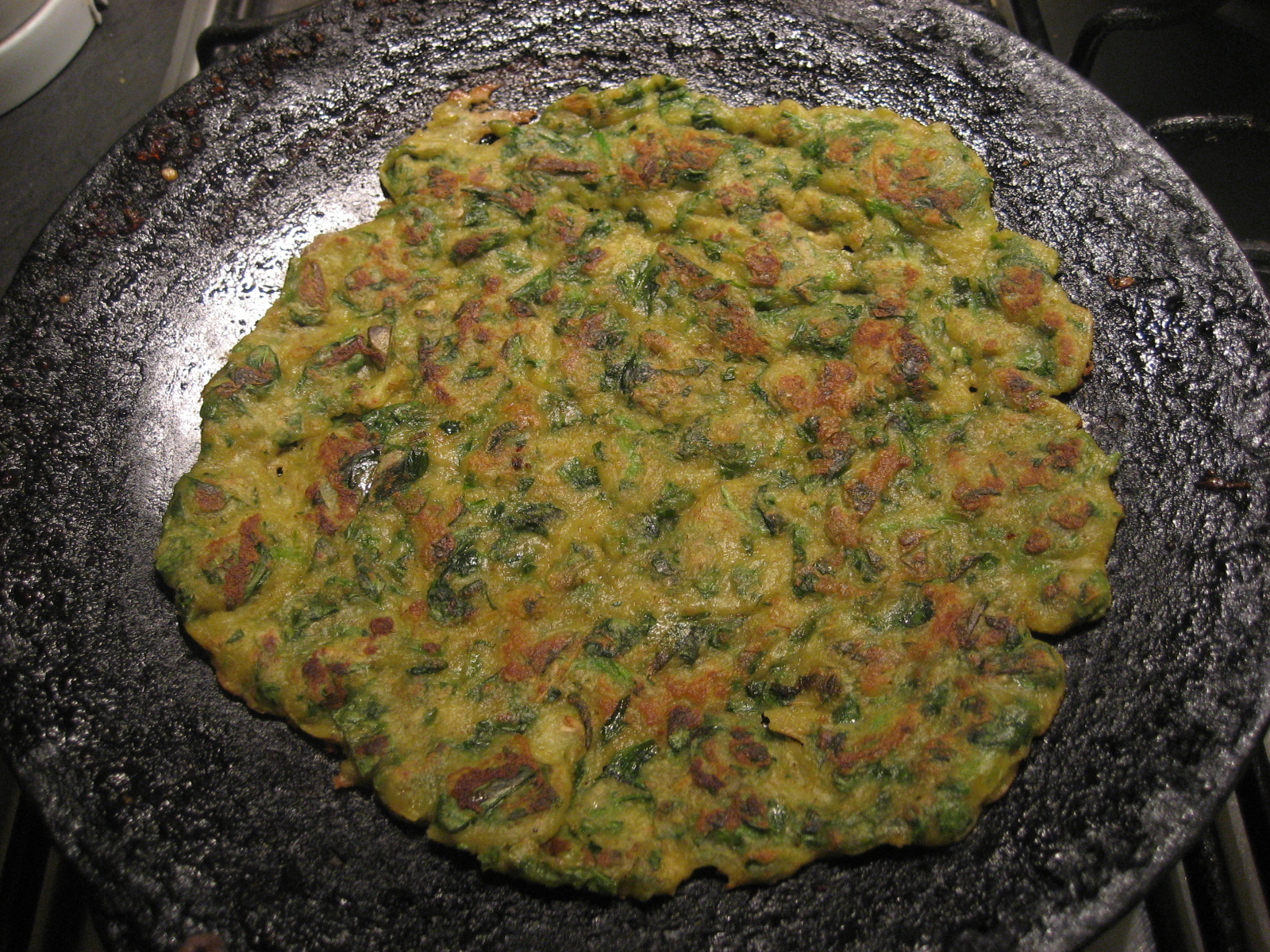 Gujarati Food Made Easy Methi ni Bhaaji na Pooda (Fenugreek Pancakes