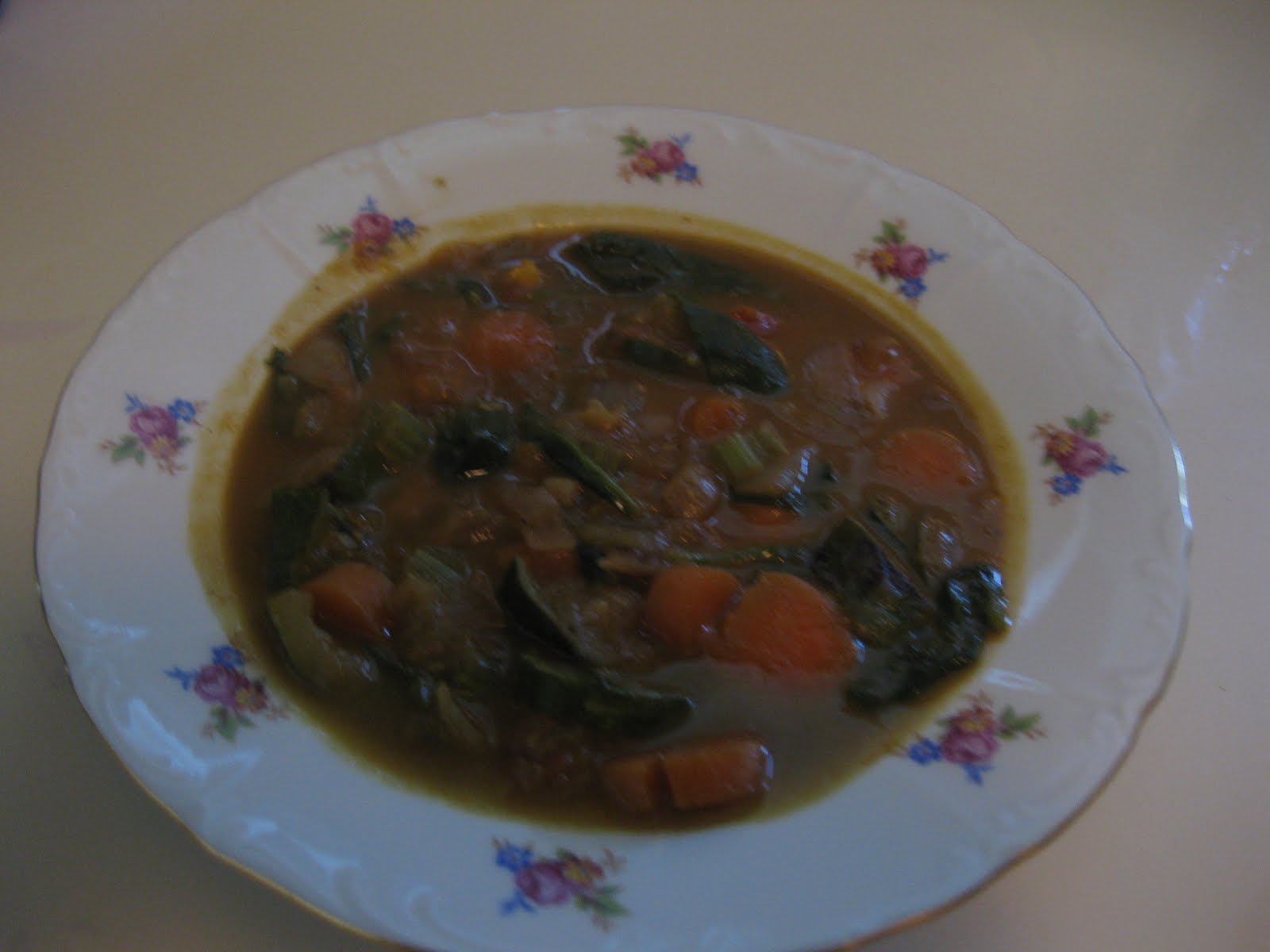 Gluten Free AZ Spinach Vegetable Soup