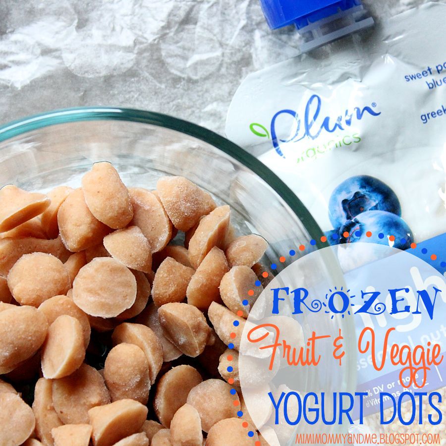 Frozen Fruit & Veggie Yogurt Dots Mimi, Mommy and Me Frozen Fruit