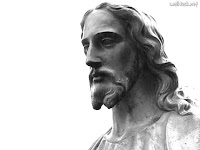 Escultura da foto de Jesus