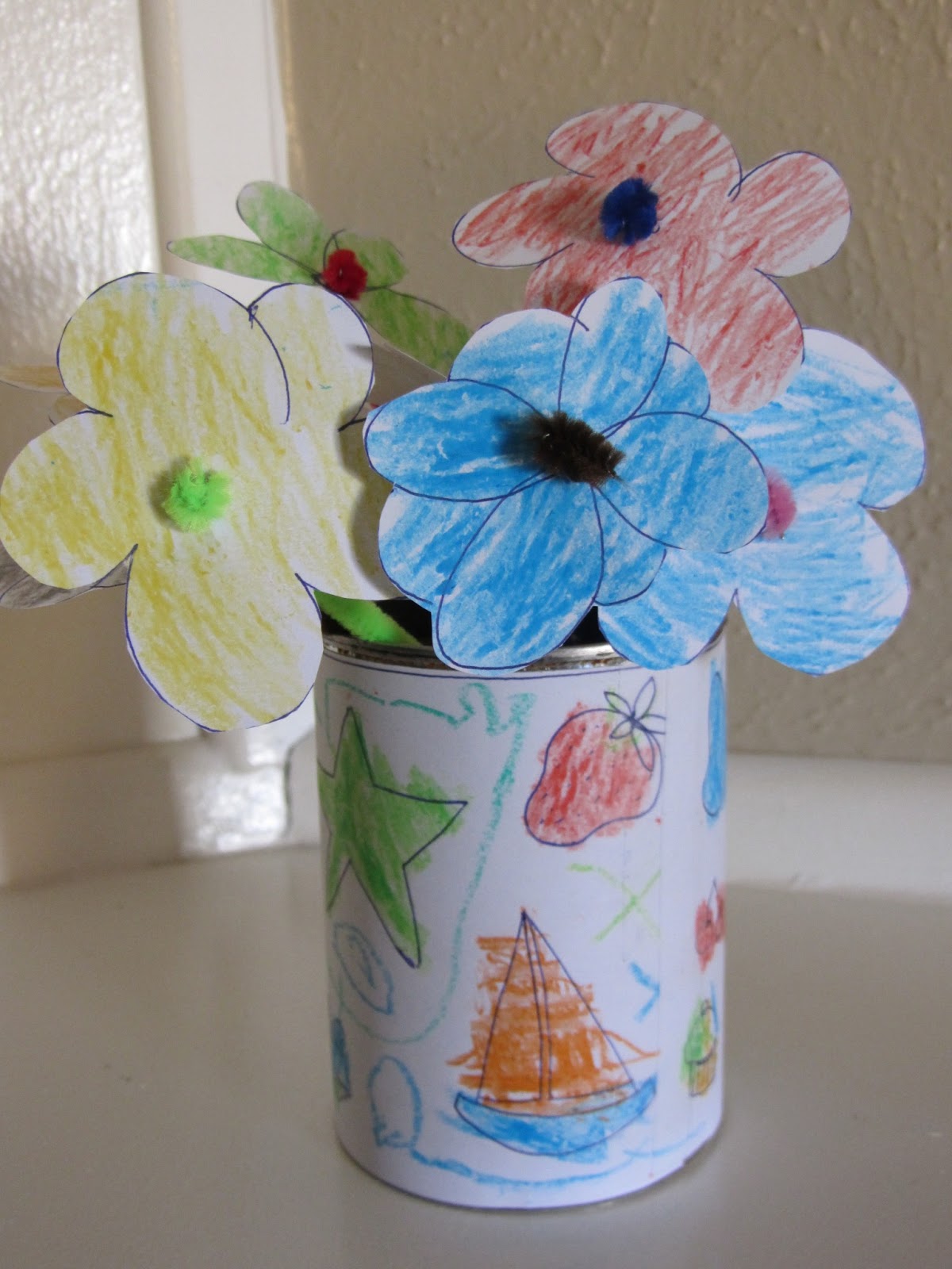 Amanda G. Whitaker: Flower and Vase Craft