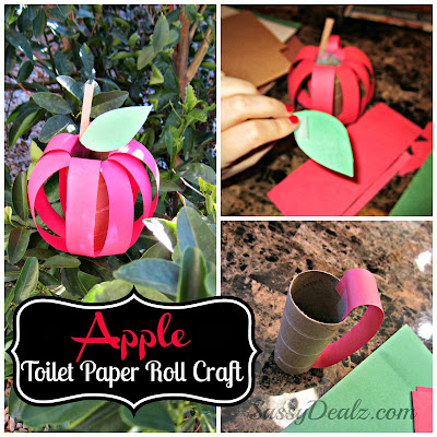 apple toilet paper roll craft