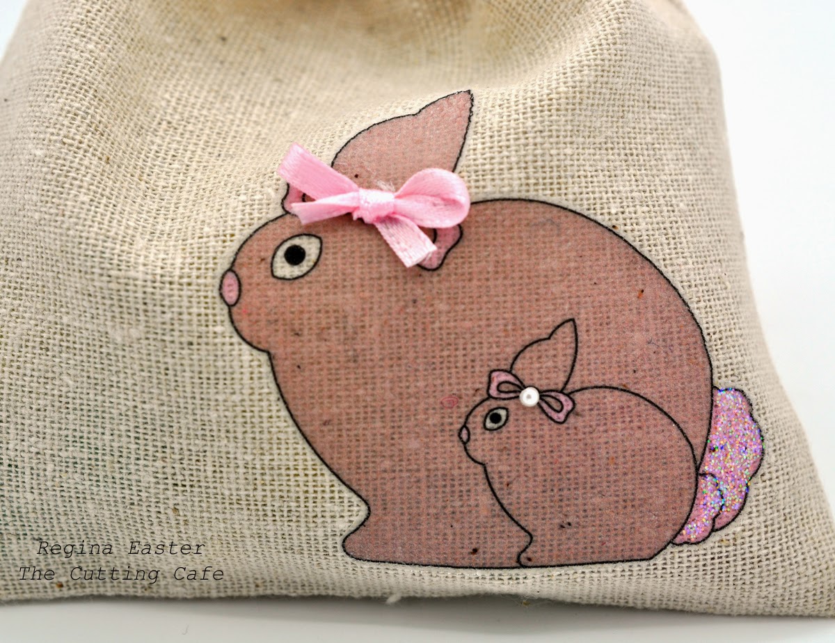 Hand to Paper EASTER FABRIC DRAWSTRING BAG