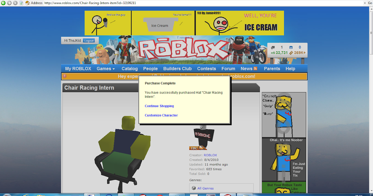 Thejkid S Roblox Updates I Advise You To Invest Into Roblox Chair