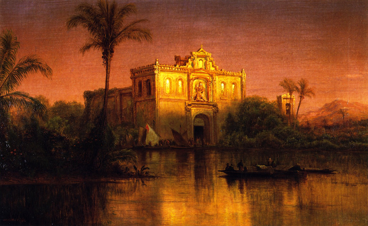 19th century American Paintings Louis Remy Mignot