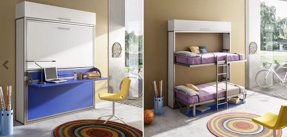 La litera life box con mesa de estudio tiene un sistema en el que el