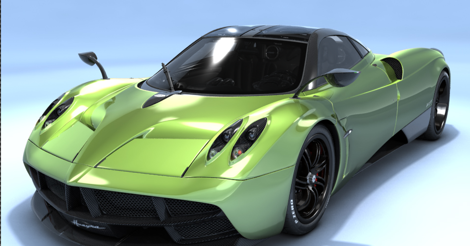 Pagani Huayra 2017 зеленая