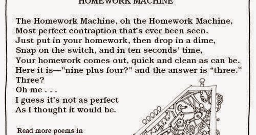 Homework Machine Poem