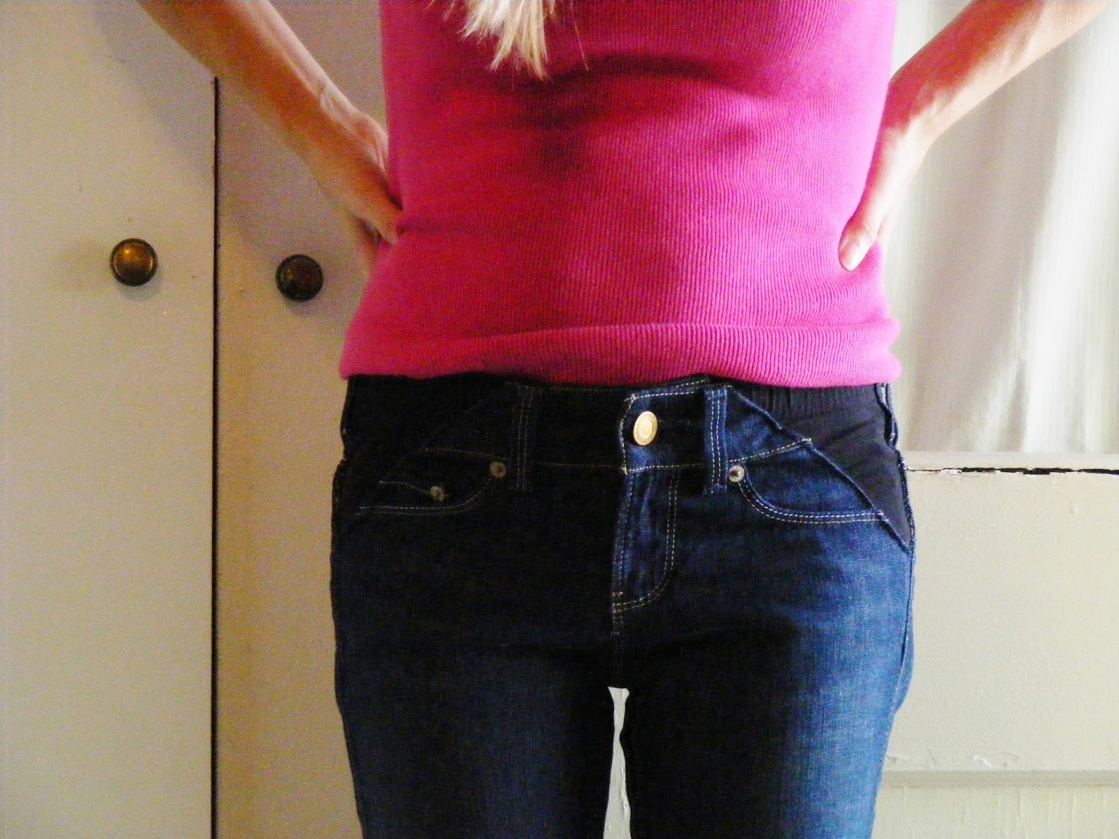Maternity Makeover How To Turn Regular Jeans Into Maternity Jeans