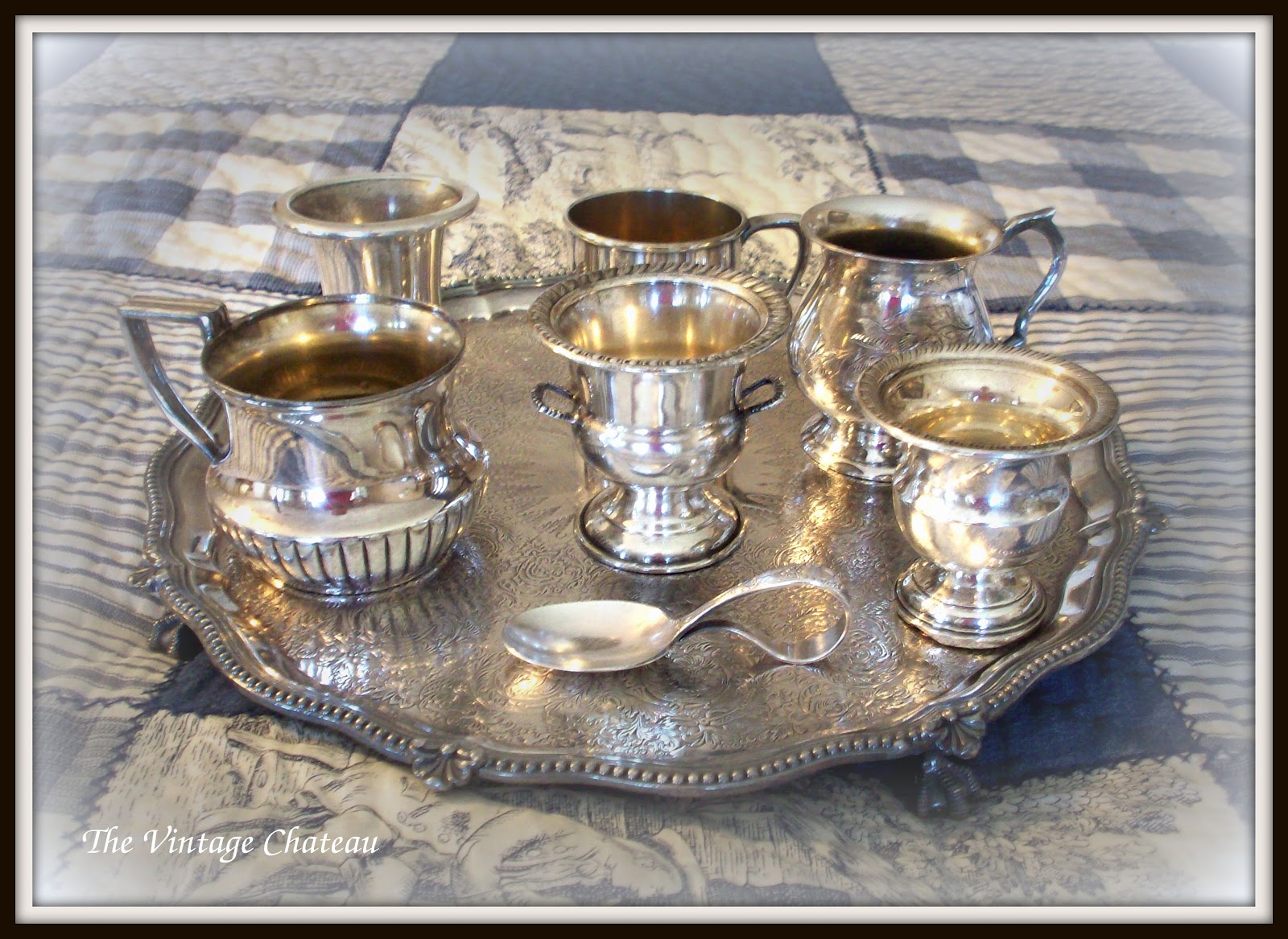 The Vintage Chateau Silver Baby Cups