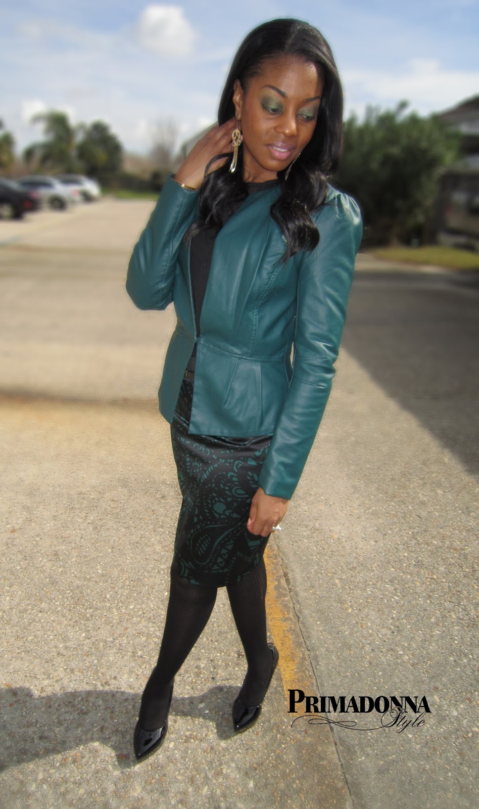 Primadonna Style January 2018 What To Wear With A Colored Leather Jacket Outfit Ideas Inspiration