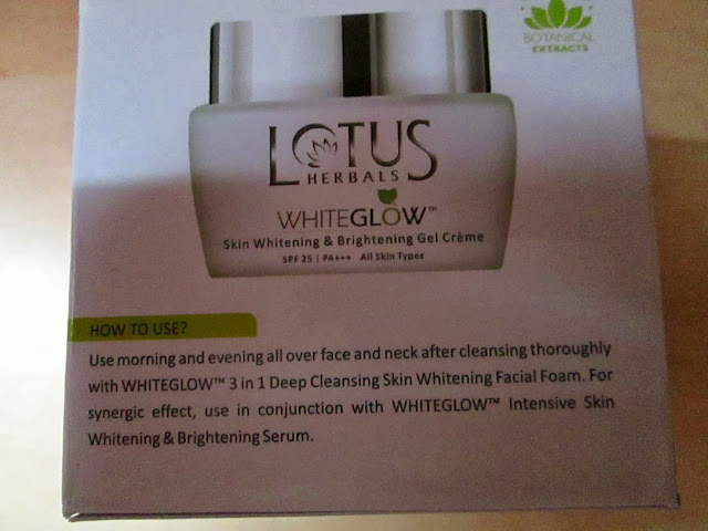 Lotus Herbals Skin Whitening & Brightening Gel Cream