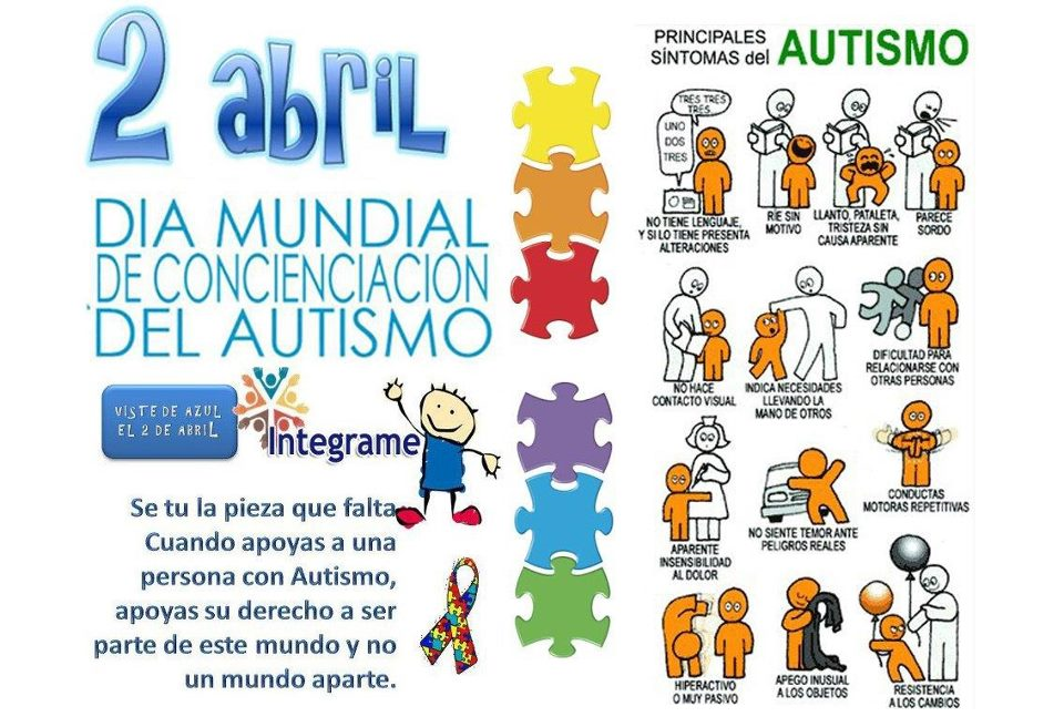 2 de abril Día Mundial para la Concienciación del Autismo