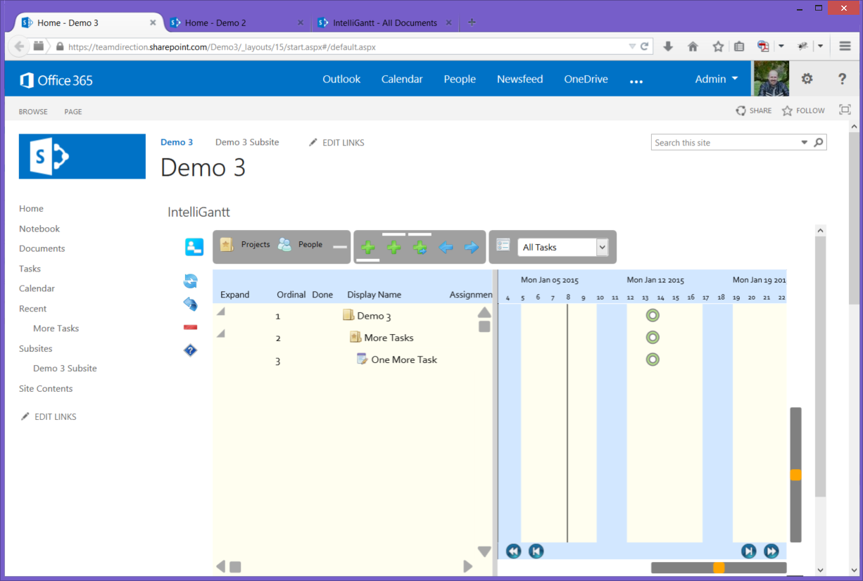 Sharepoint Gantt Chart View