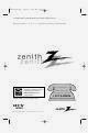 ZENITH DTT900 MANUAL