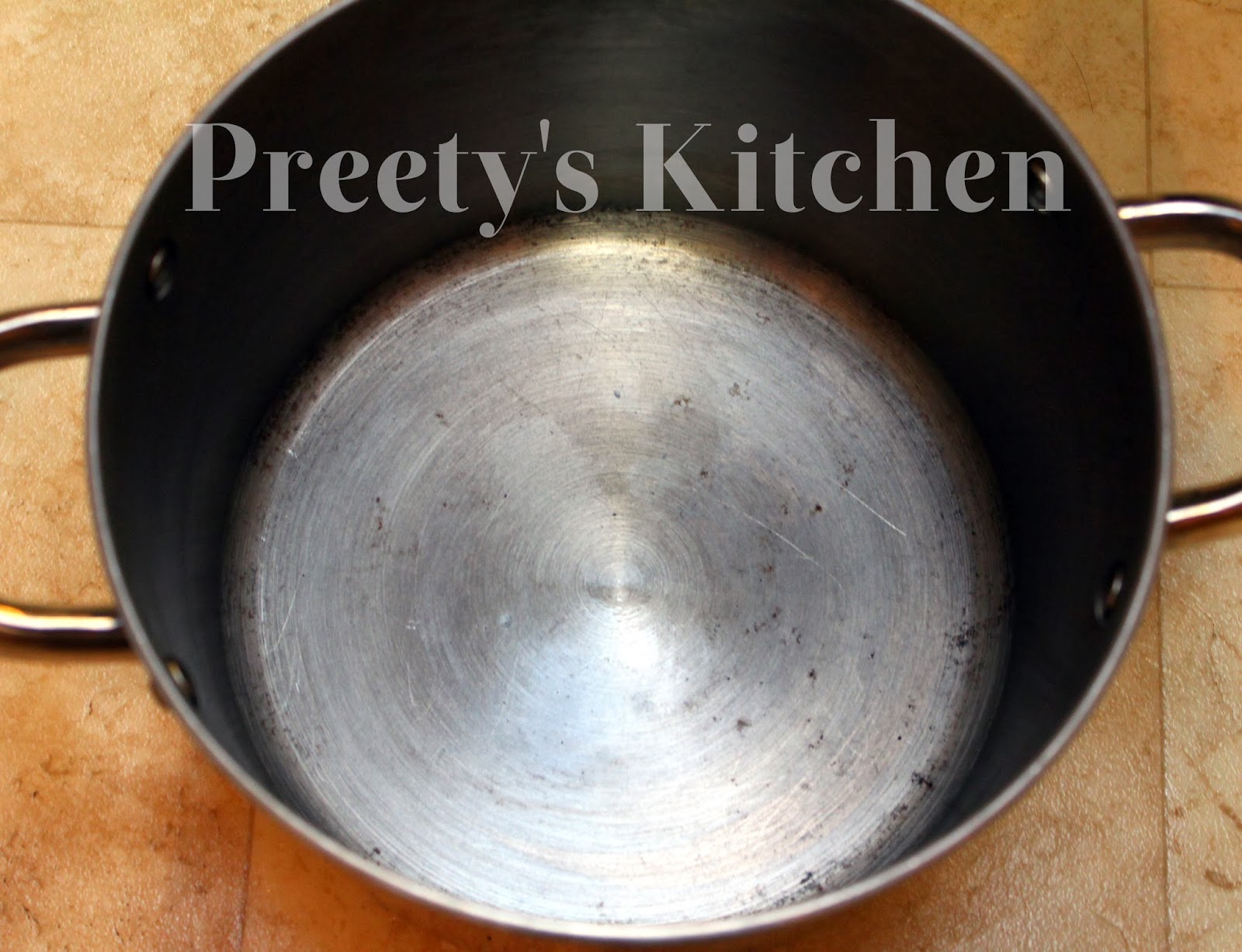 Preety's Kitchen How To Clean Burned Food From Your Pots Or Pans in 5