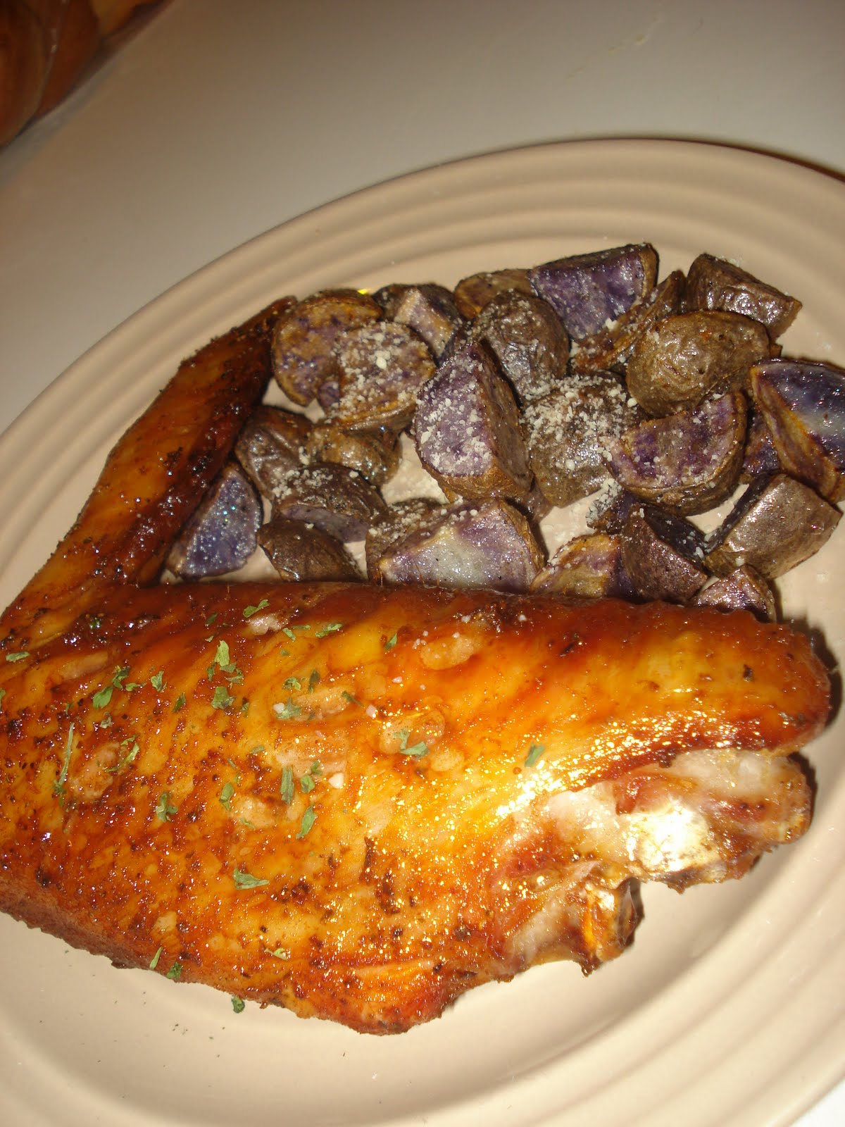 A day with Chef Jenn Deep Fried Cajun Turkey Wings with Roasted Purple